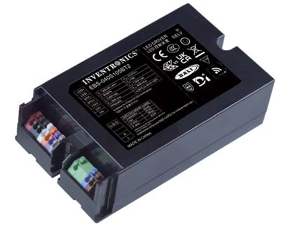 Driver INVENTRONICS | IP20 | 40W | DALI | EBS-040S105BT2 | BatteryStore